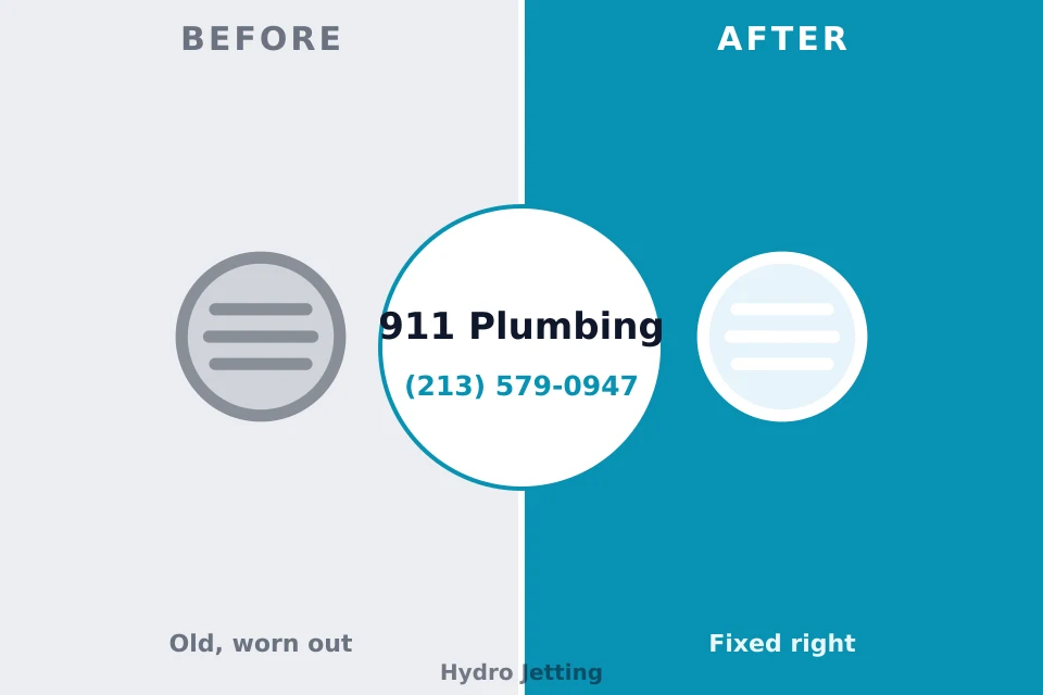 Before and after: plumbing repair Lebanon, OR